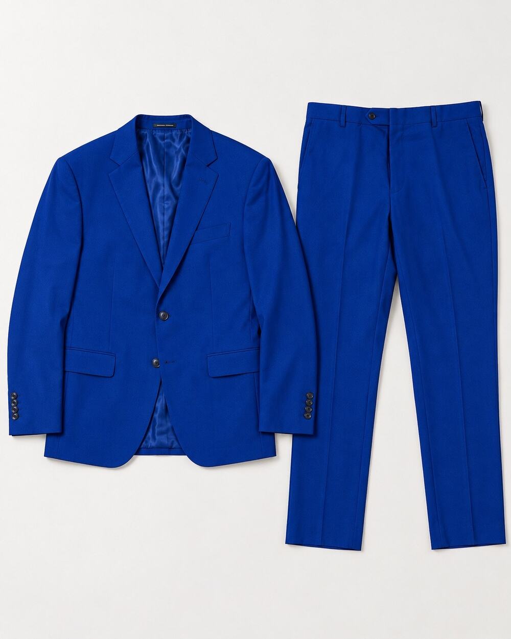 JOE Joseph Abboud Men’s 42L 36 Wool Suit Royal Blue 2 Piece Custom Express